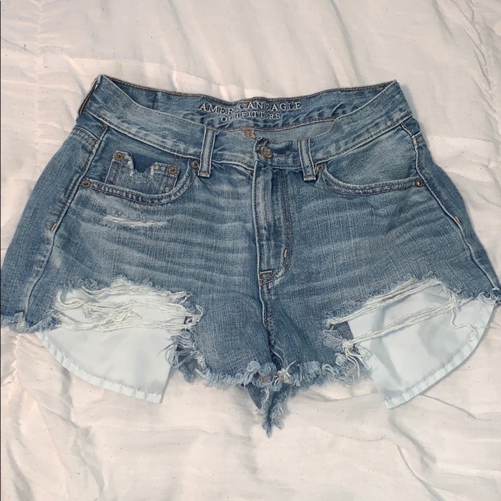 distressed shorts
